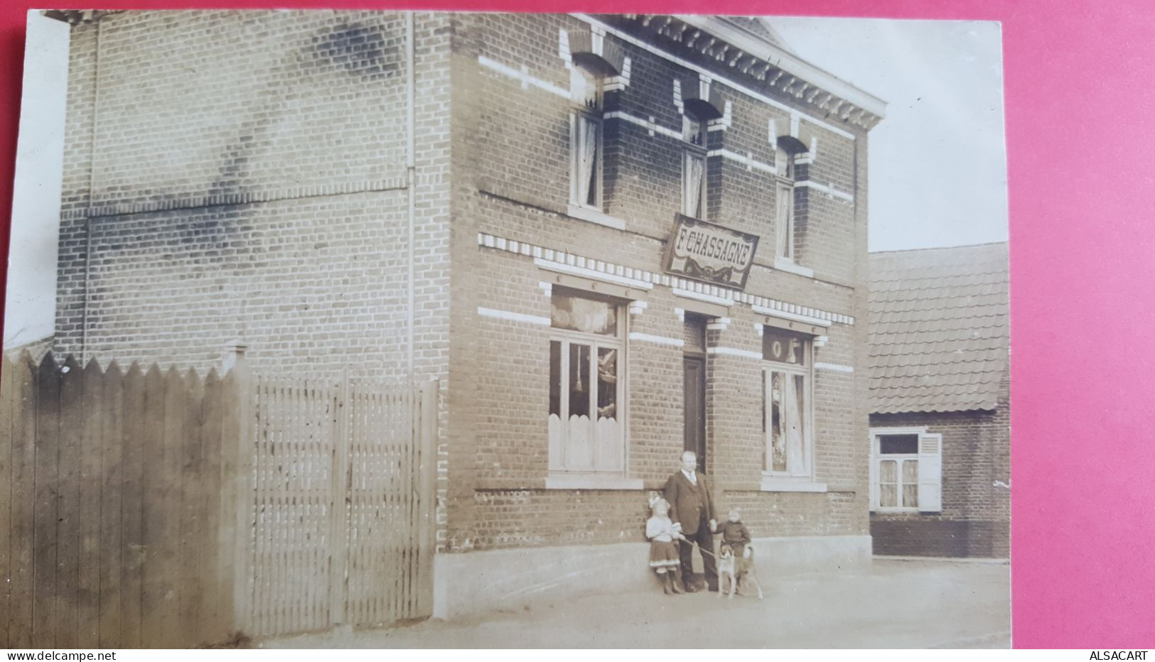 Carte Photo   Commerce F CHASSAGNE Commerce De Bois . Nord ? Somme? écrtit Par Le Propriétaie - Shopkeepers