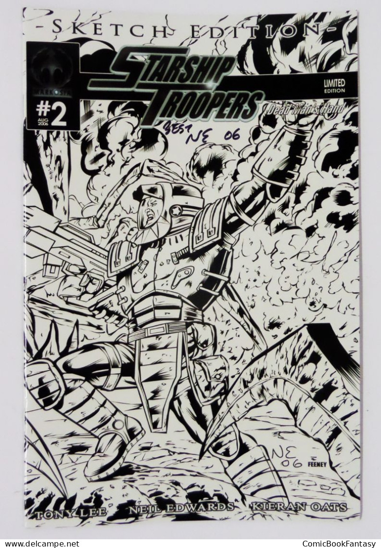 Starship Troopers #2 Limited Sketch Edition Variant 2006 Markosia - 1st Print NM - Extremely Rare - Altri Editori