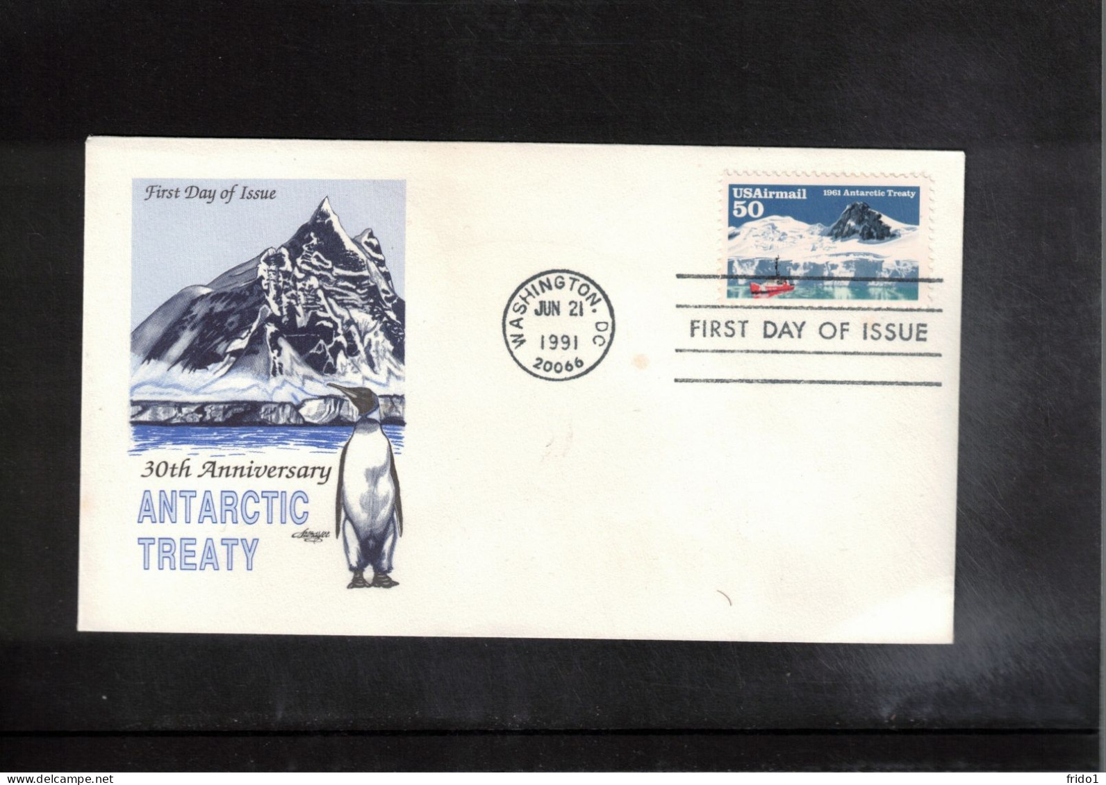USA 1991 30th Anniversary Of The Antarctic Treaty FDC - Tratado Antártico