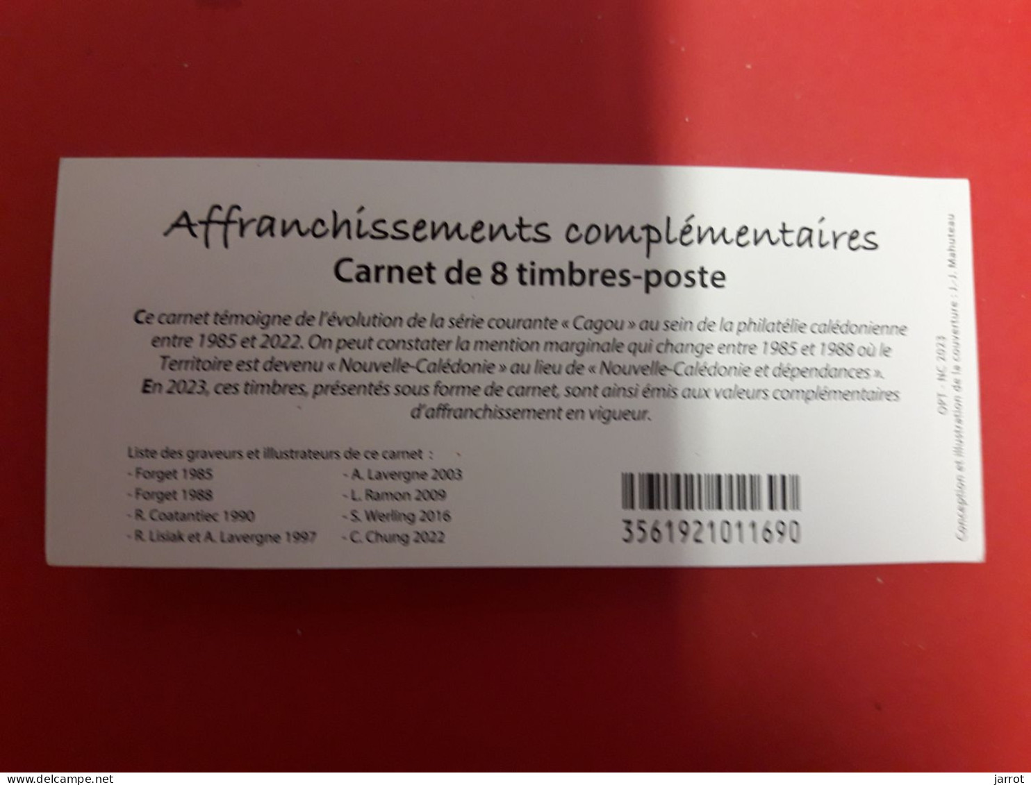 Carnet 2023 Compléments Affranchissements - Booklets