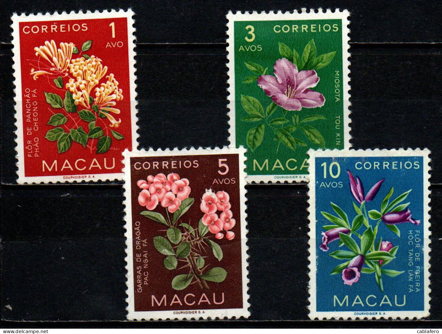 MACAO - 1967 - Flowers - MH - Oblitérés