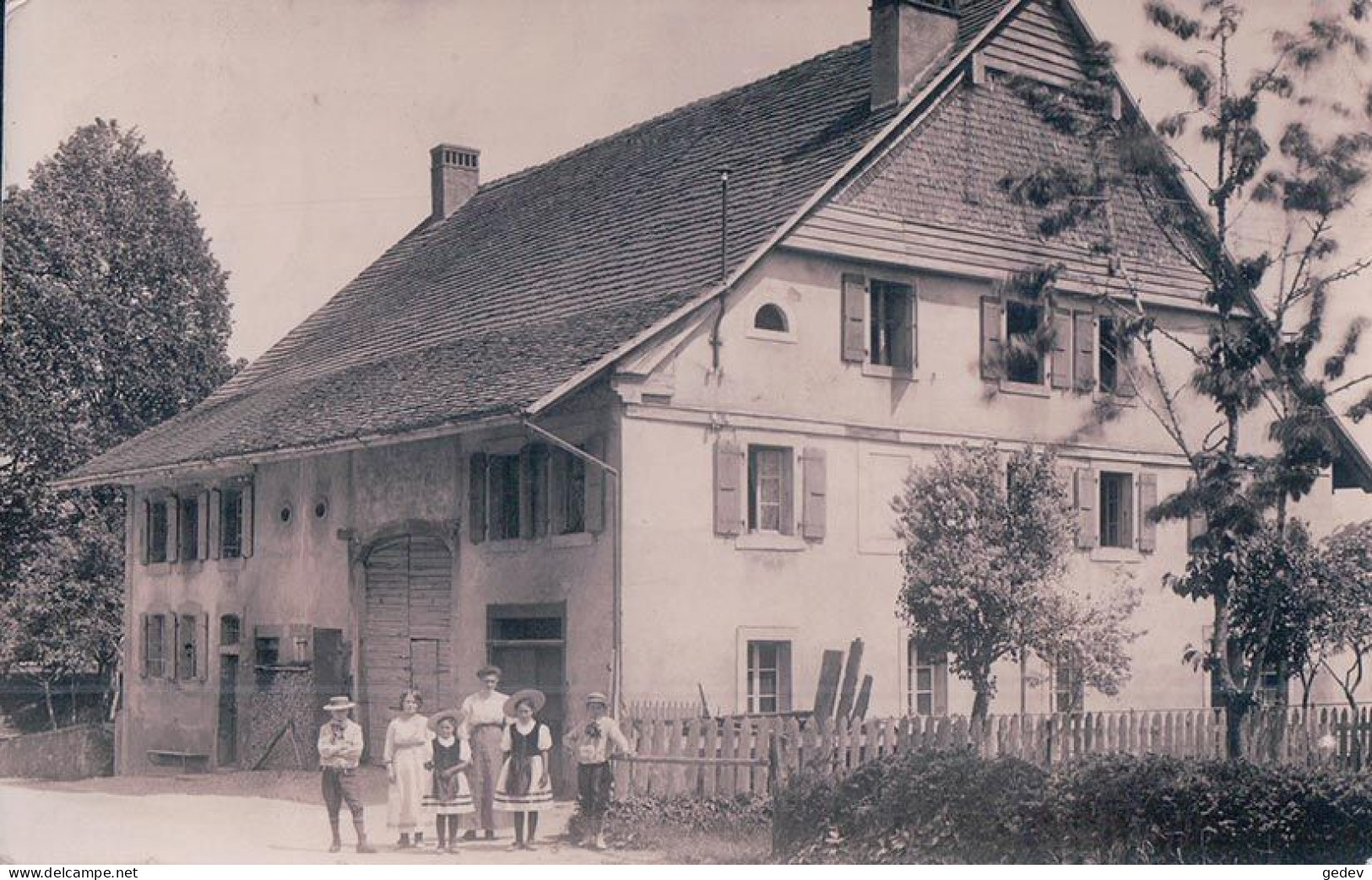 Palézieux, Famille Devant La Ferme (4.4.1917) - Palézieux