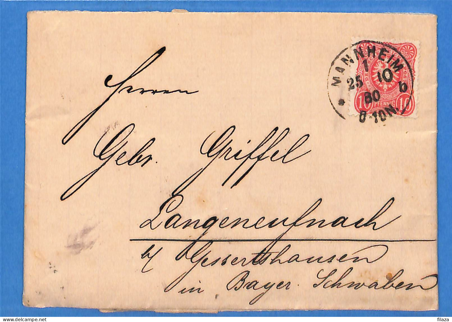 Allemange Bayern - 1880 - Lettre - L02145 - Buste