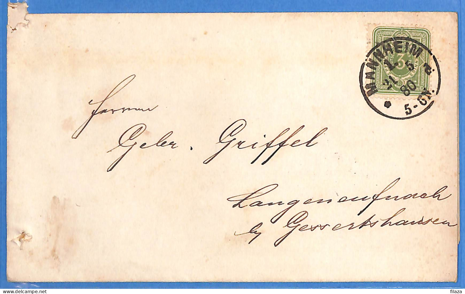 Allemange Bayern - 1880 - Lettre - L02146 - Enveloppes