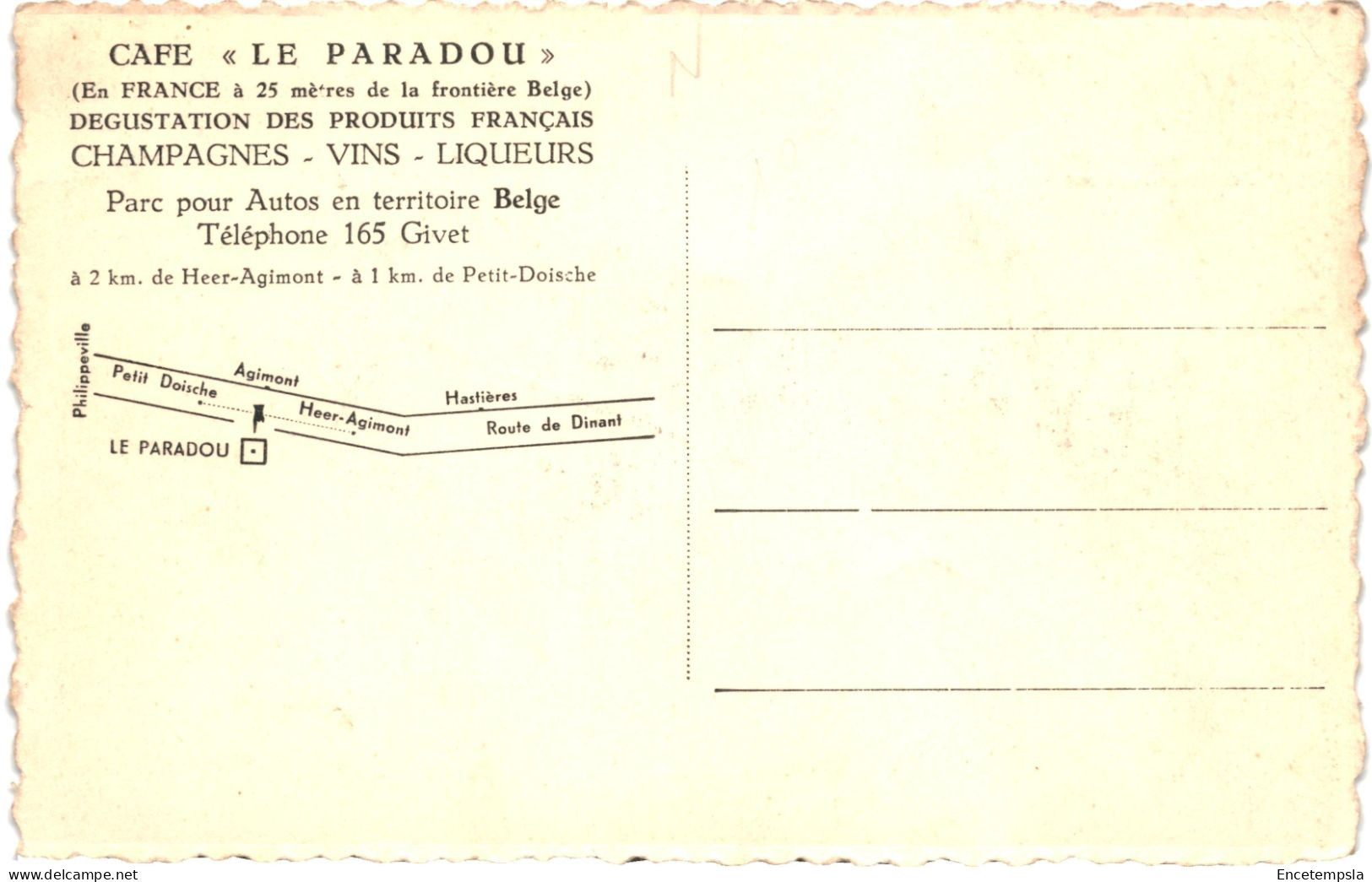CPA  Carte Postale Belgique  Heer-Agimont  Café Le Paradou VM69619 - Hastière