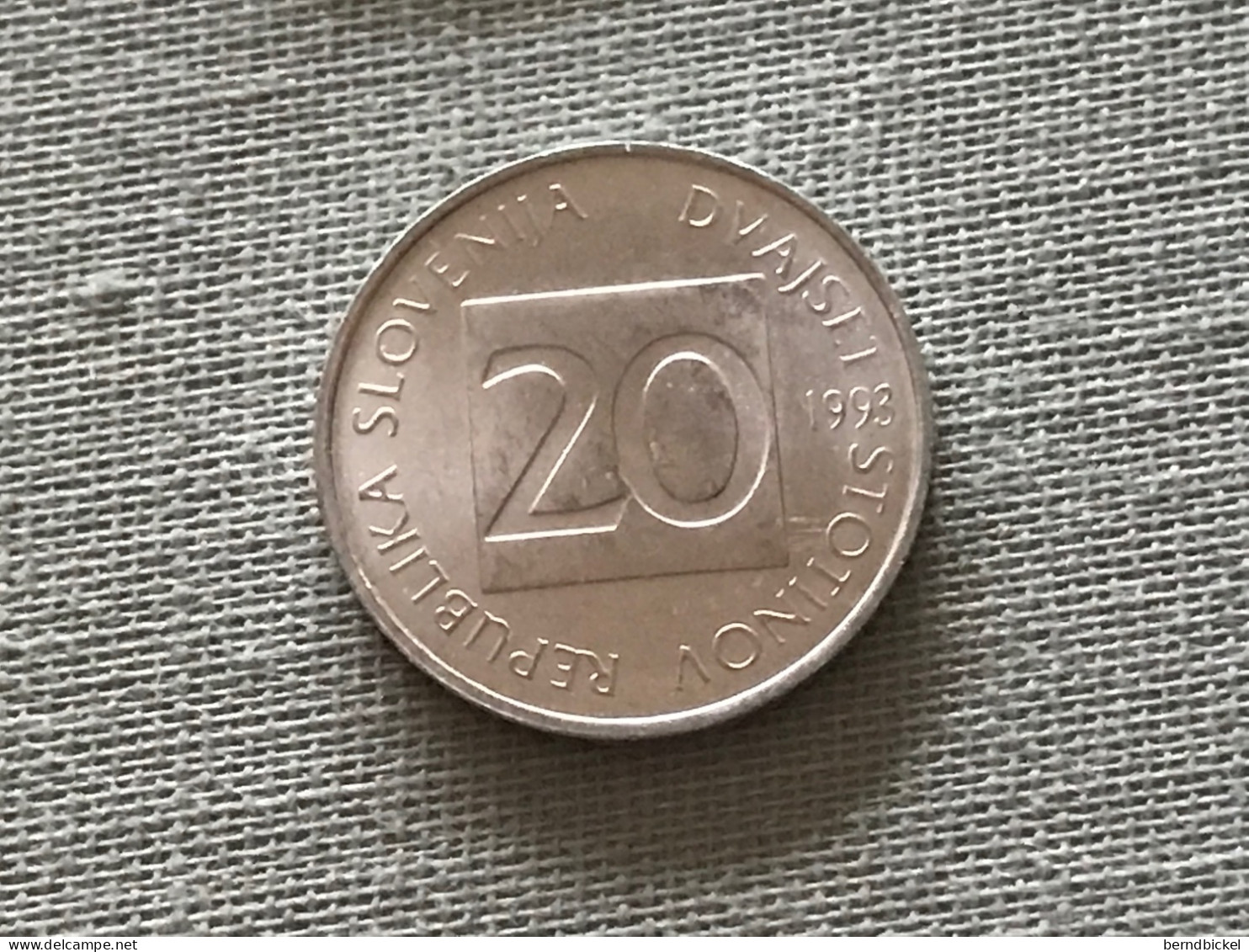 Münzen Münze Umlaufmünze Slowenien 20 Stotinov 1993 - Slovenia