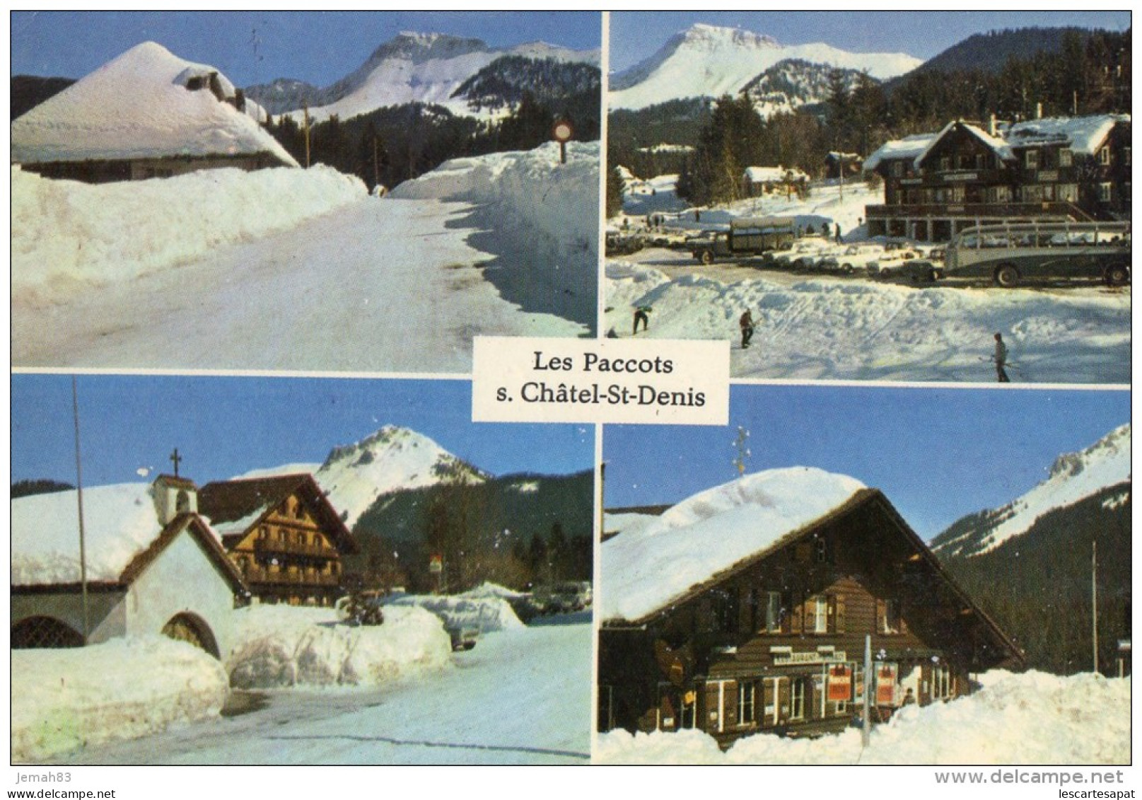 Les Paccots S.chatel St Denis 1964(LOT U5) - Châtel-Saint-Denis