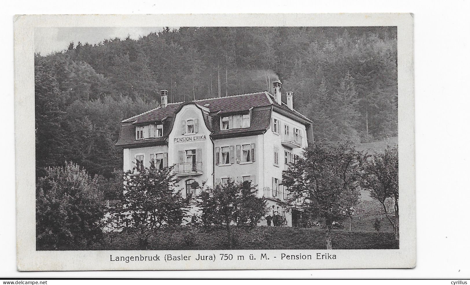 CPA - LANGENBRUCK - (Basler Jura) PENSION ERIKA - Langenbruck