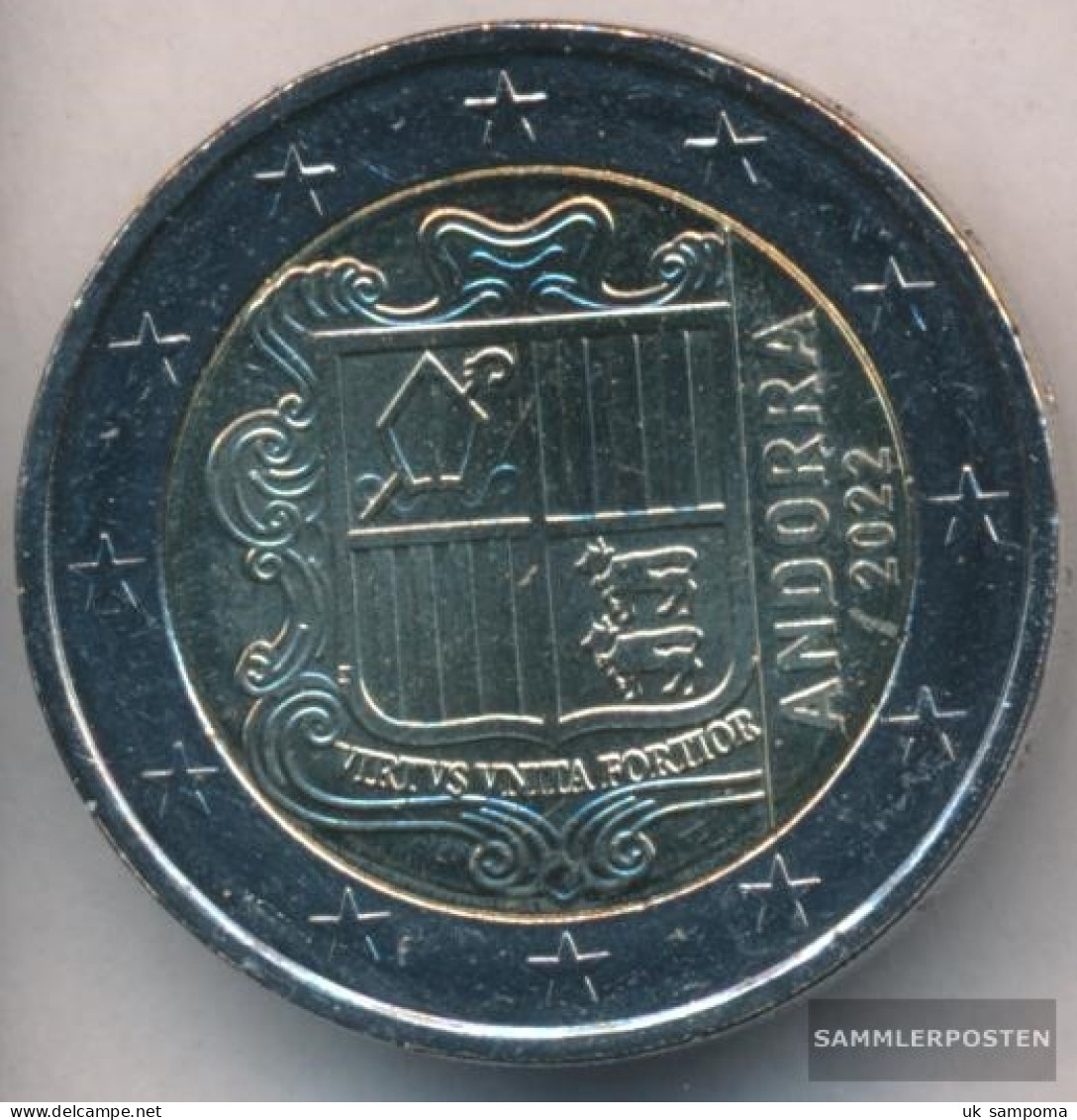 Andorra And 9 2022 Stgl./unzirkuliert Stgl./unzirkuliert 2022 2 Euro Kursmünze - Andorra