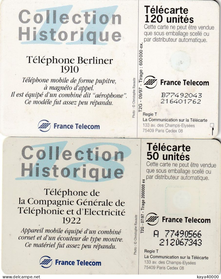 ##   Carte France Télécom  Téléphone  Cie Générale 1922 (50 &120))  ##  (FRANCE) Gift Card, Carta Regalo, Cadeaukaart - 1998