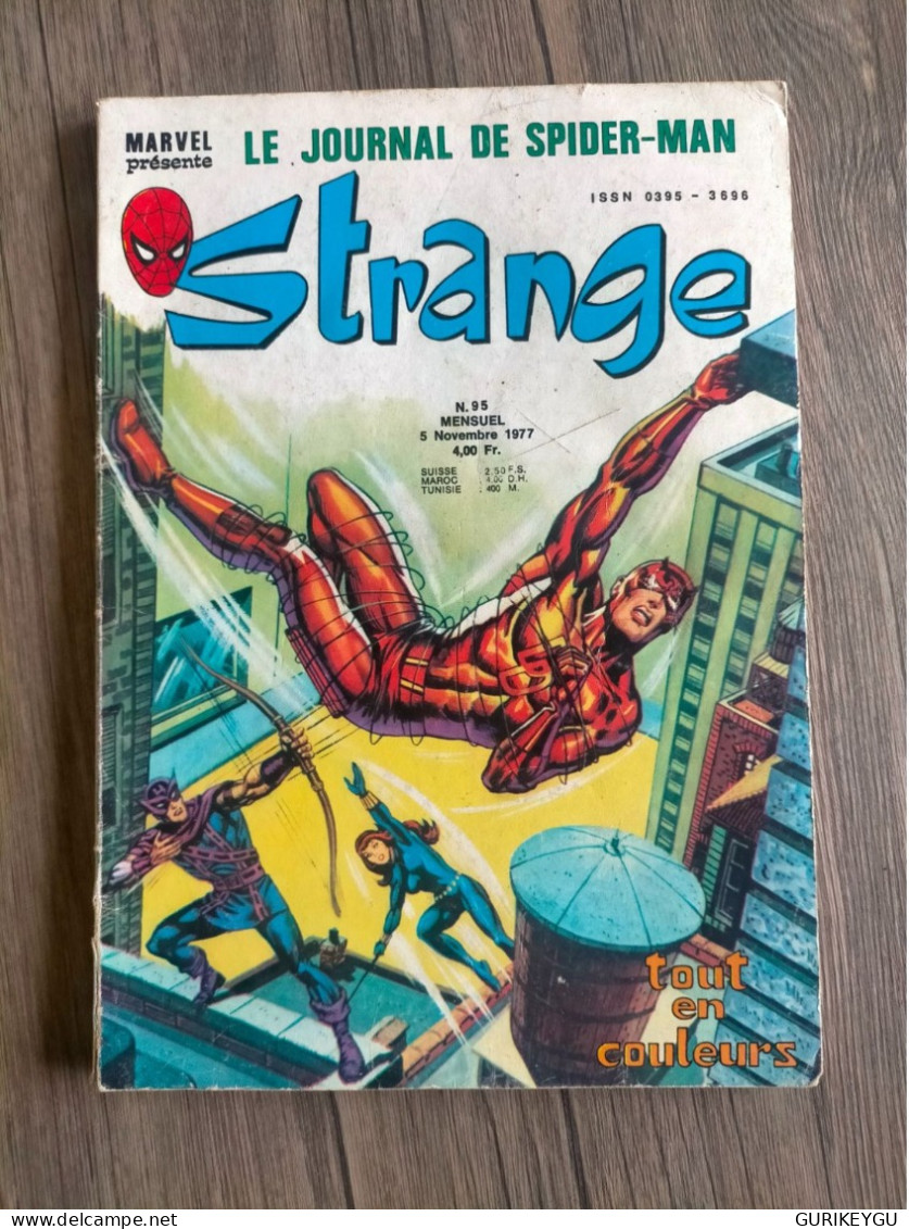 STRANGE N° 95 Editions LUG Du 5 Novembre 1977 DAREDEVIL IRON MAN L'ARAIGNEE Journal De Spider-man - Strange