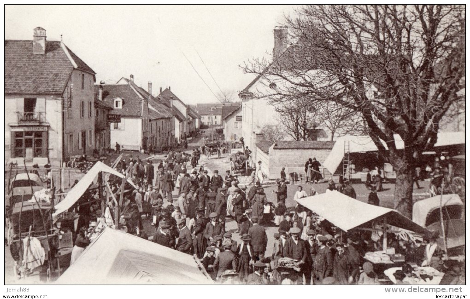 DOUBS -VERCEL RUE GAUTHIER UN JOUR DE FOIRE  (LOT AC5) - Fairs