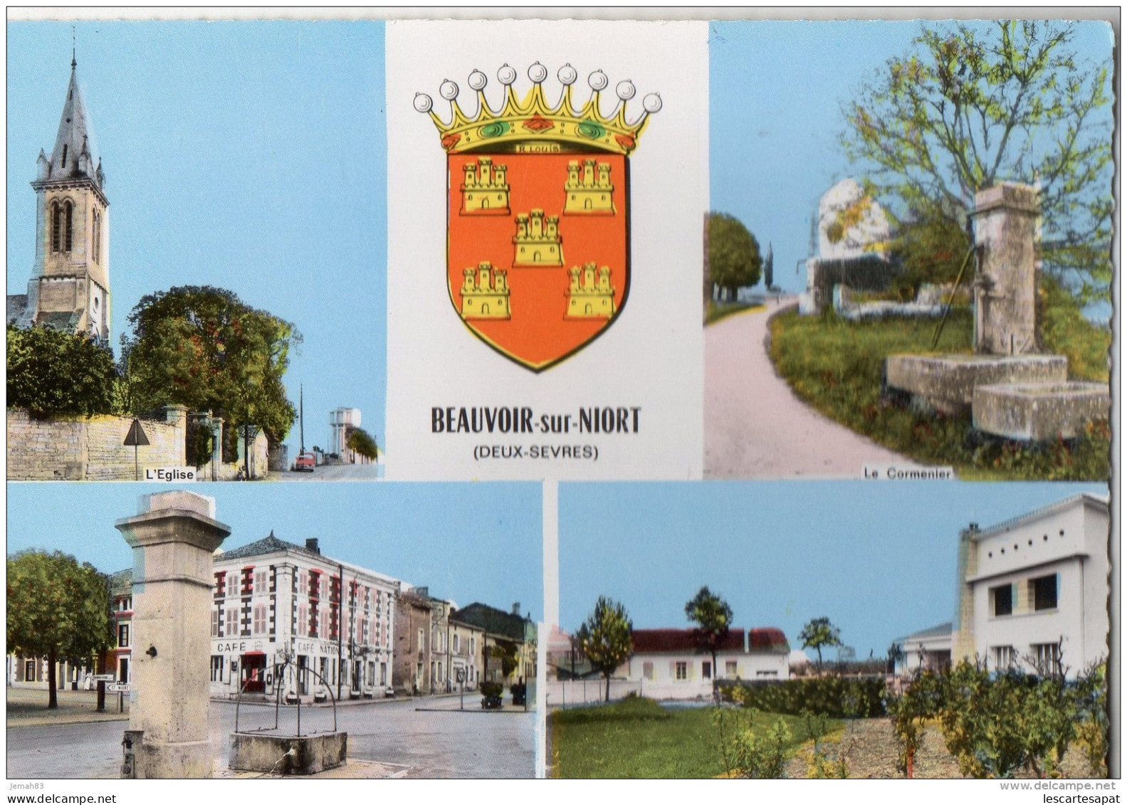 Beauvoir Sur Niort Multivues 1967(LOTNa 8) - Beauvoir Sur Niort