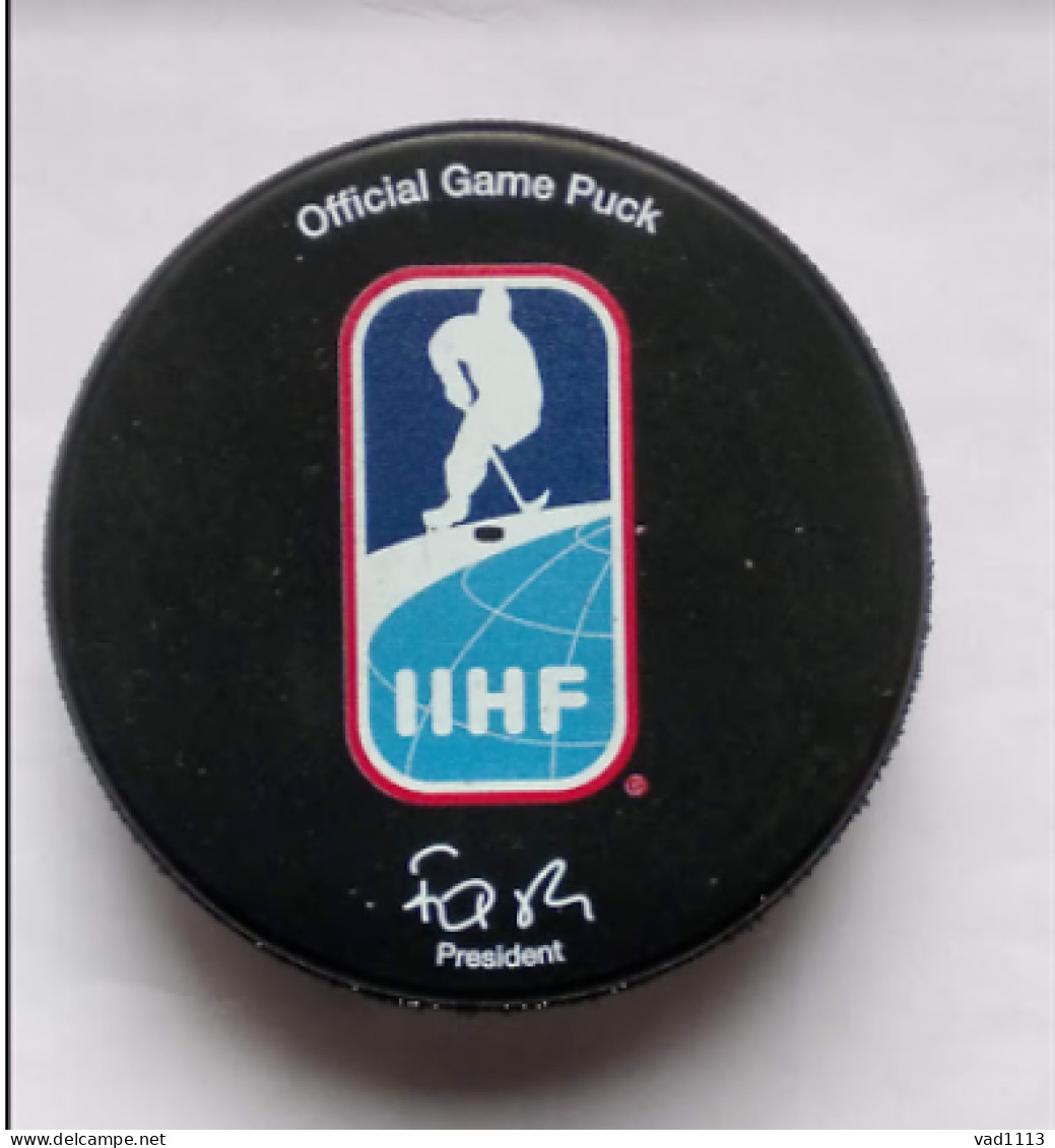 Ice Hockey - Official Game Puck IIHF World Cup 2022 Div. I-B Poland, Tychy. - Sonstige & Ohne Zuordnung