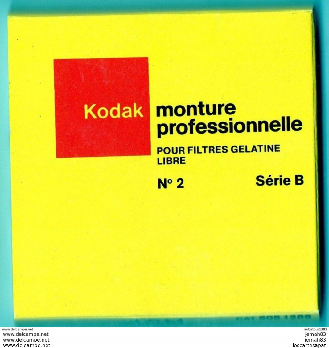 KODAK Monture Professionnelle Pour Filtres Gélatine N°2 SÉRIE B 44 BLEU VERT CLAIR - Matériel & Accessoires