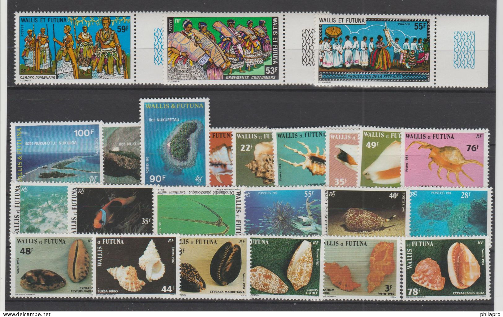 WALLIS ET FUTUNA  3  Lots  **MNH  VF   Réf  T 1024 See 3 Scans - Other & Unclassified