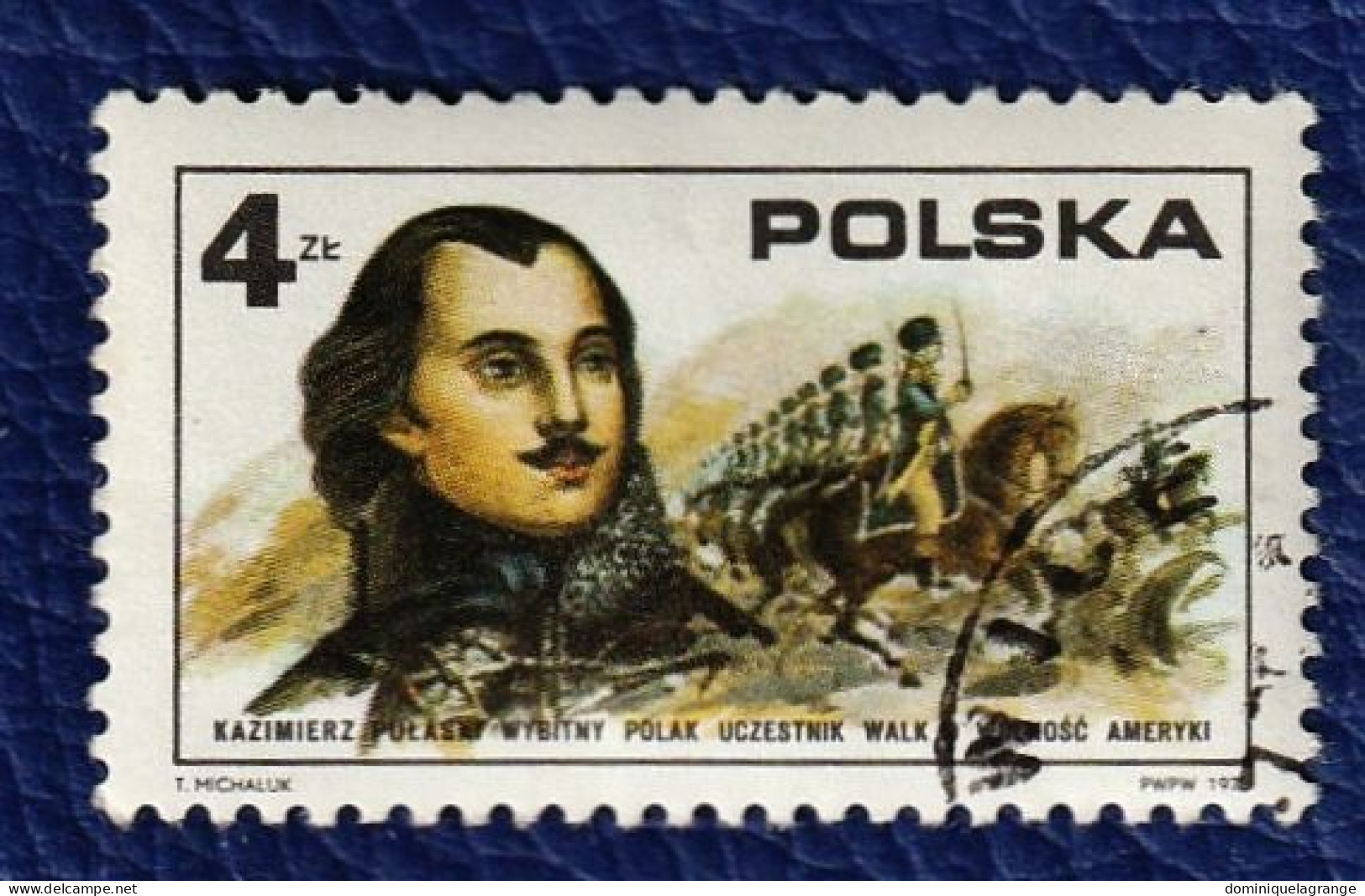 7 timbres de Pologne "personnages" et "vitraux" de 1947 à 19767