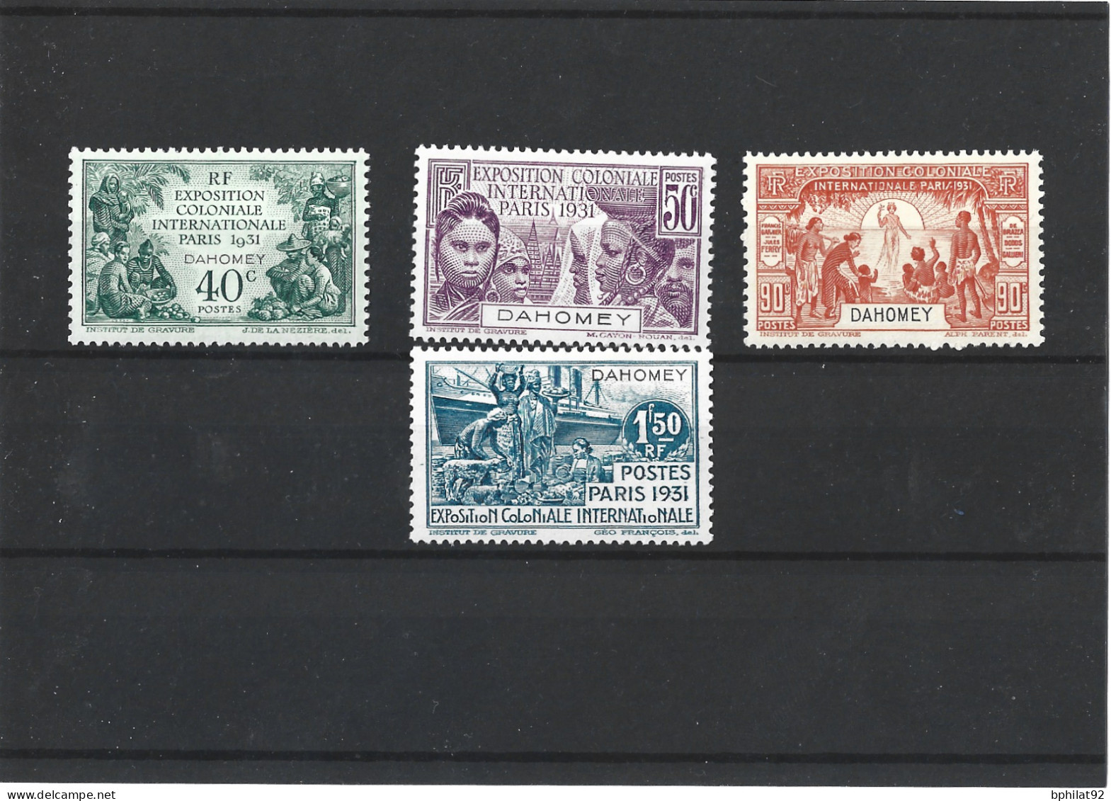 !!! DAHOMEY, N°99/102* DE 1941, SÉRIE EXPOSITION COLONIALE INTERNATIONALE DE PARIS - Unused Stamps