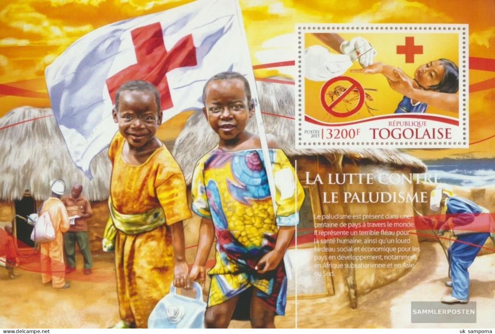 Togo Miniature Sheet 1185 (complete. Issue) Unmounted Mint / Never Hinged 2015 Malaria - Togo (1960-...)