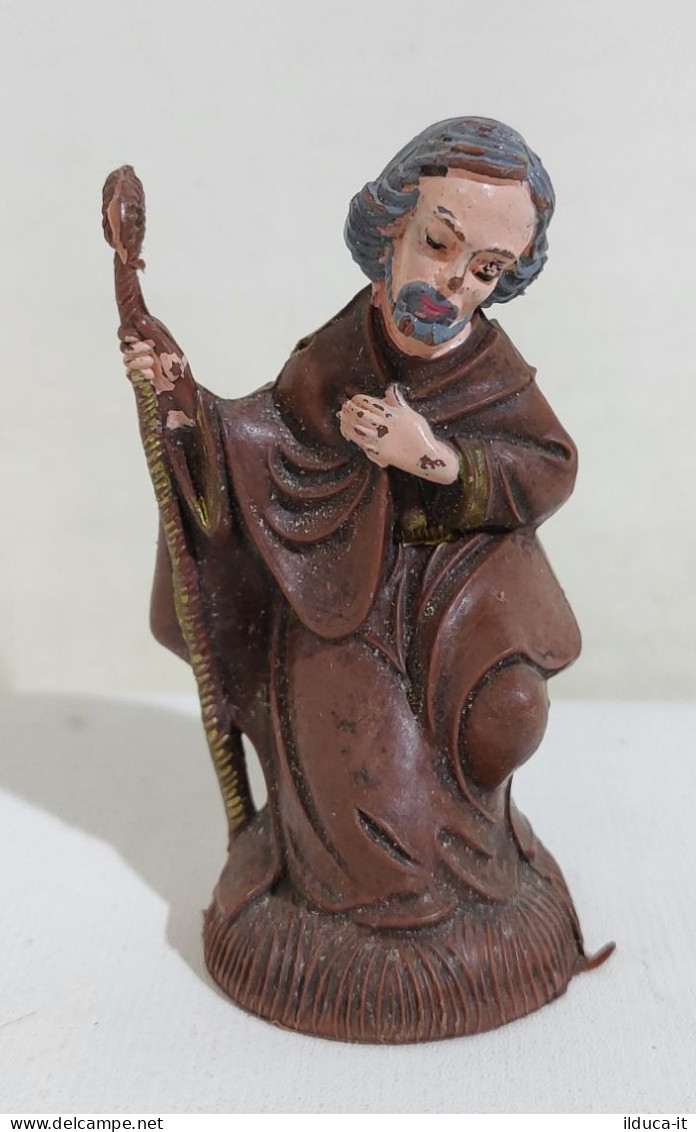 I115882 Pastorello presepe - statuina in plastica - San Giuseppe - 7,5 cm