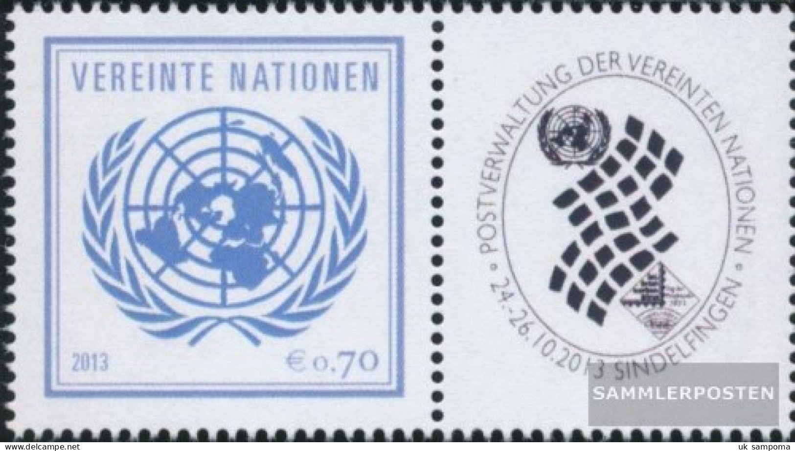 UN - Vienna 797Zf With Zierfeld (complete Issue) Unmounted Mint / Never Hinged 2013 Gruß - Unused Stamps