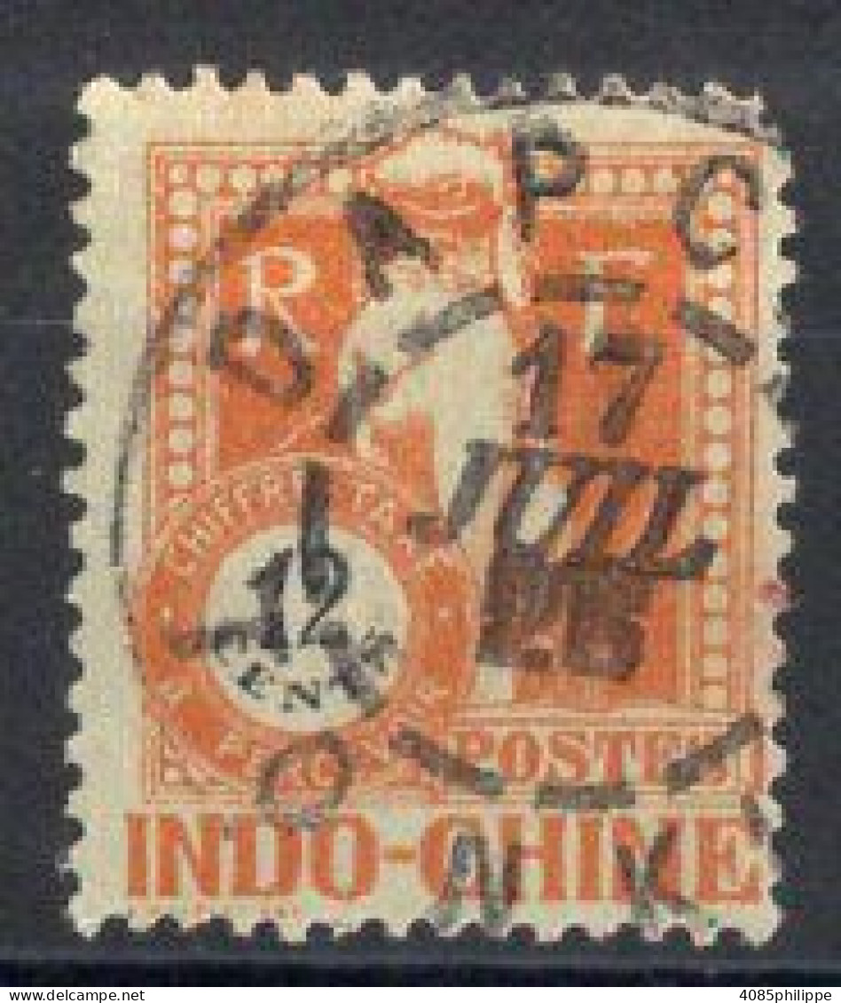 INDOCHINE Timbre-Taxe N°40 Oblitéré DAP CAU Coin Arrondi Cote 1€50 - Impuestos