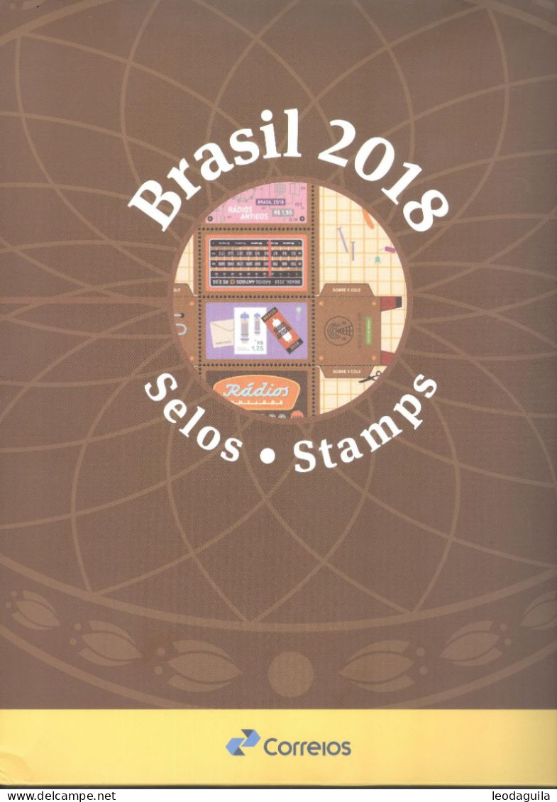 BRAZIL 2018  -  YEAR COLLECTION OF 2018 - 62 COMMEMORATIVES ISSUES - ASSEMBLED BY POST OFFICE - 6 SCANS  -  MINT - Full Years