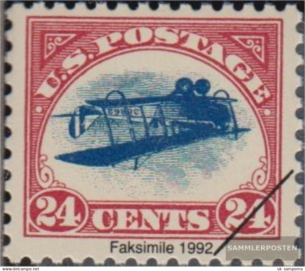 U.S. 250I ND, Private Reproduction Inverted Jenny Unmounted Mint / Never Hinged 1918 Postfluglinie-NewYork-Philadelphia- - Unused Stamps