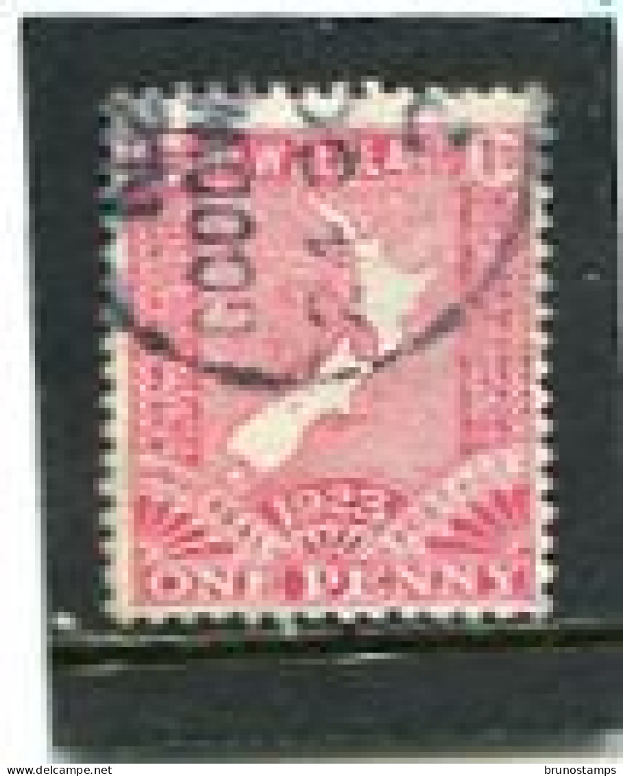 NEW ZEALAND - 1923 MAP  FINE USED  SG 460 - Used Stamps