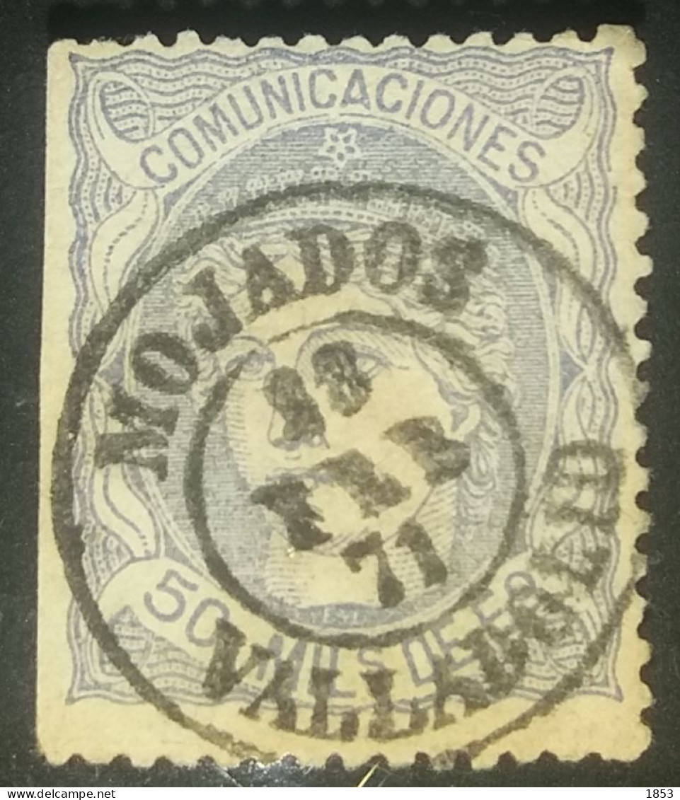 1870 - GOBIERNO PROVISIONAL - EDI 113 - MARCOFILIA - MOJADOS/VALLADOLID - Used Stamps