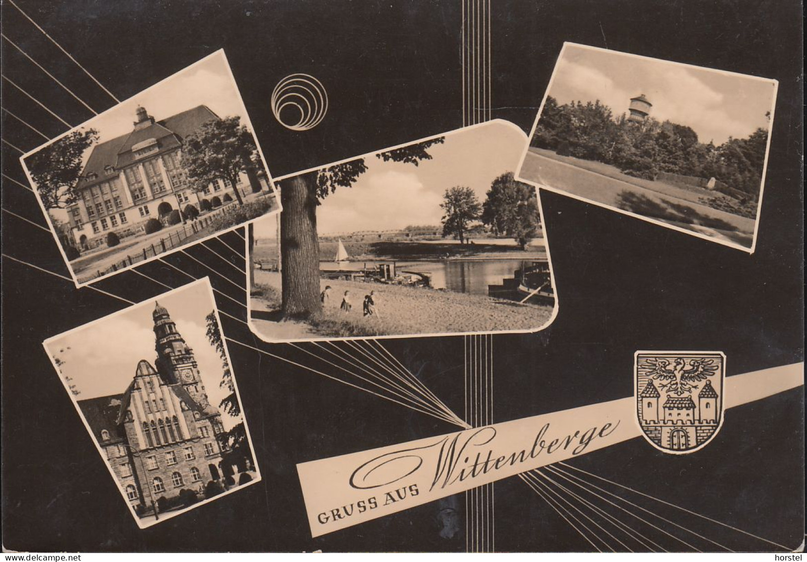 D-19322 Wittenberge - Alte Ansichten - Rathaus - Wasserturm - Hafen - Wittenberge