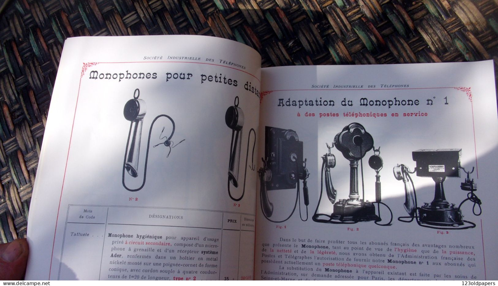 SUPERBE CATALOGUE 1909 SOCIETE INDUSTRIELLE DES TELEPHONES COMME NEUF 64 PAGES  RECEPTEURS  COMBINES.. TELEPHONE