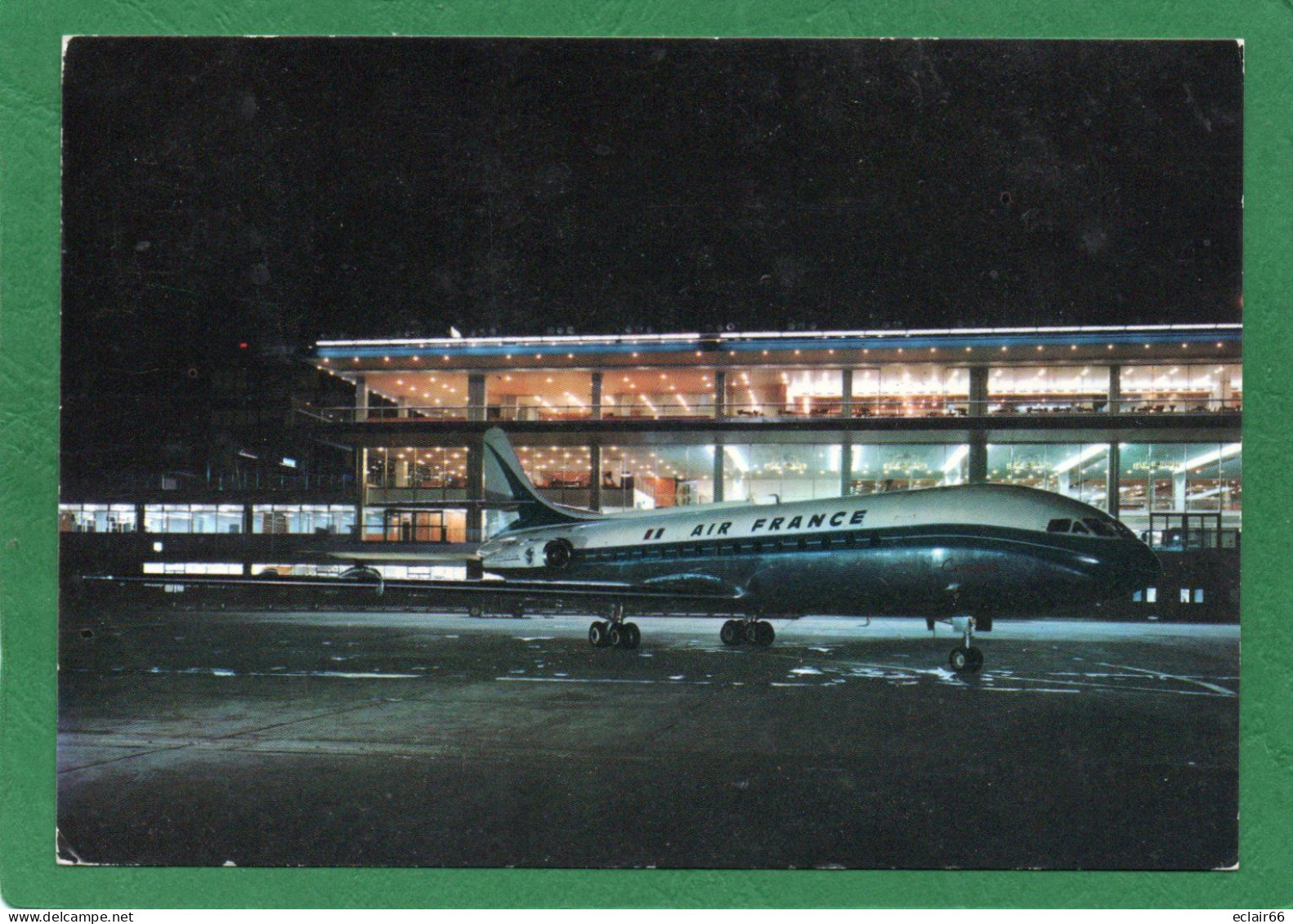 75 Paris - Aeroport De Paris-Orly - Caravelle "Air France"sur L'aire De Stationnement - 1973- Circulee -Daguin - Aéroports De Paris