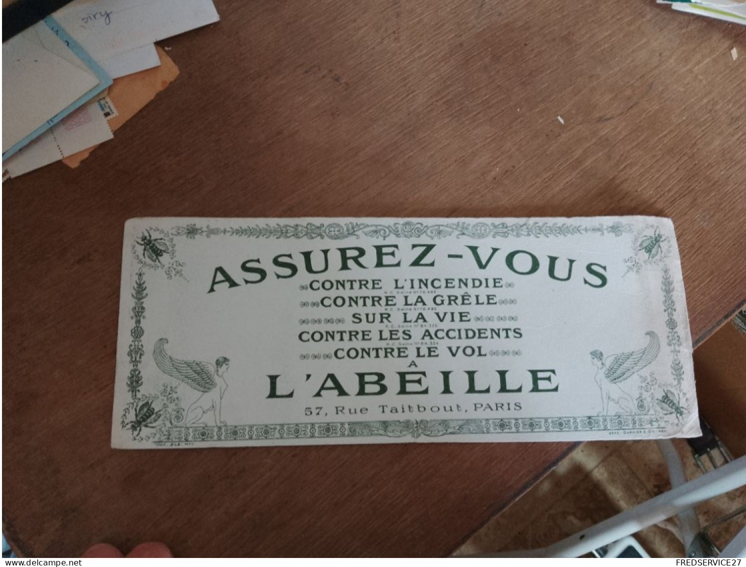 126 // BUVARD ASSURANCES ABEILLE PARIS - Bank En Verzekering