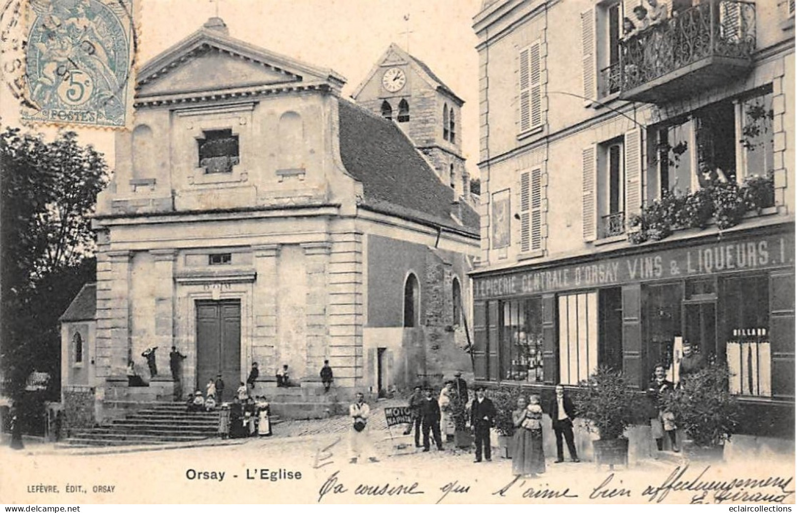 Orsay          91           Eglise. Place Epicerie Centrale            (voir Scan) - Orsay