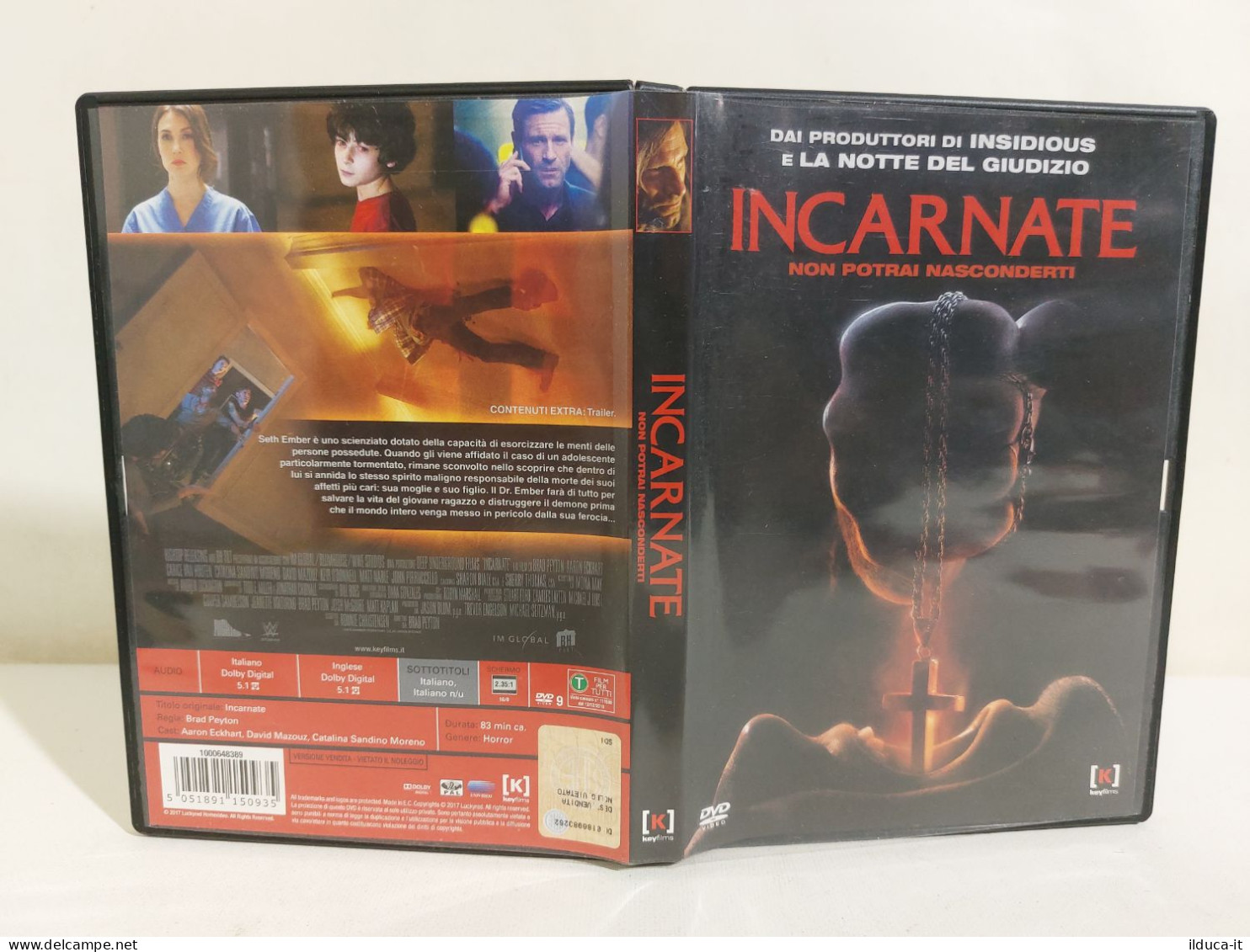 29770 DVD - Incarnate - Regia Brad Peyton - Aaron Eckhart Carice Van Houten - Horreur
