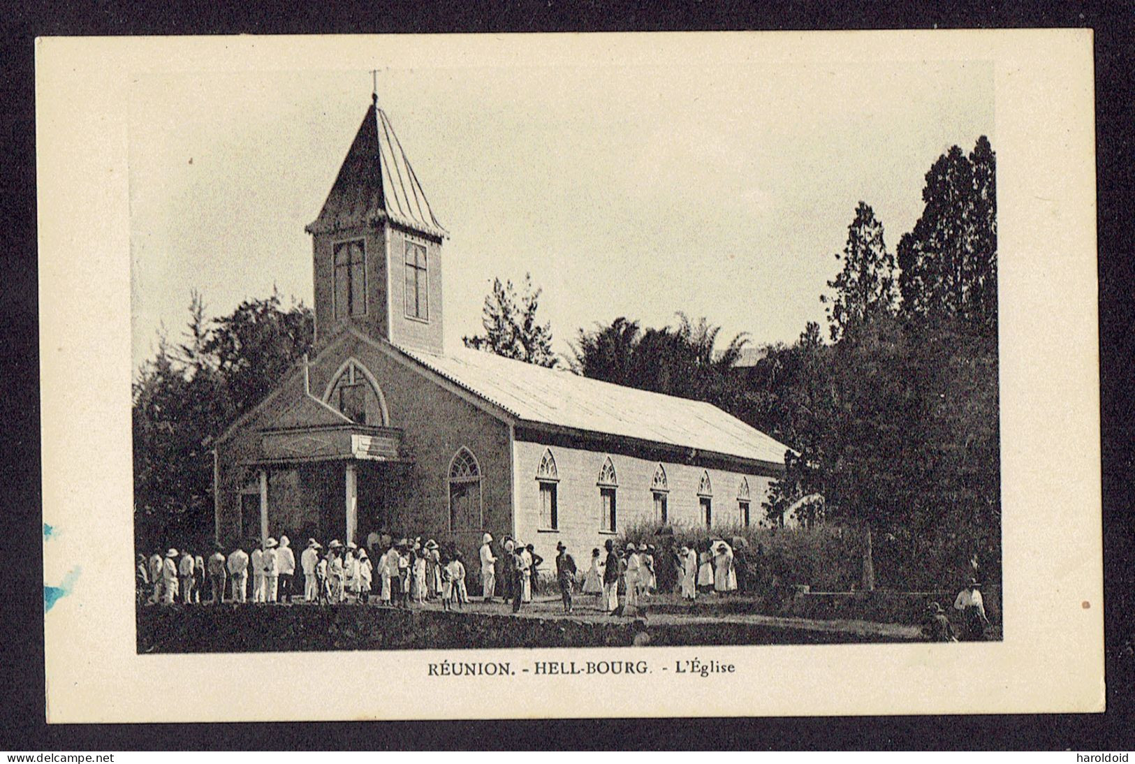 CPA REUNION - HELL BOURG - L'EGLISE - Saint Benoît