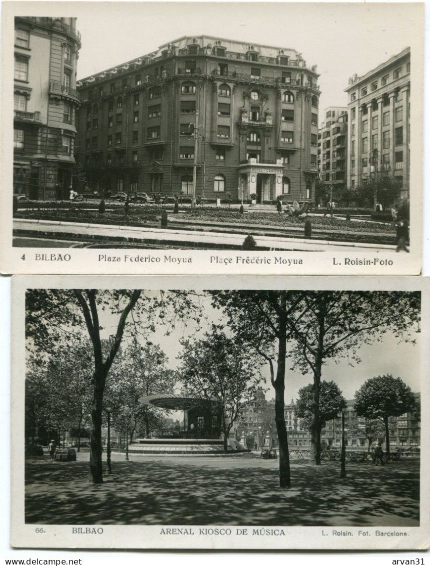 BILBAO -  LOTE De 2 POSTALES - - Vizcaya (Bilbao)