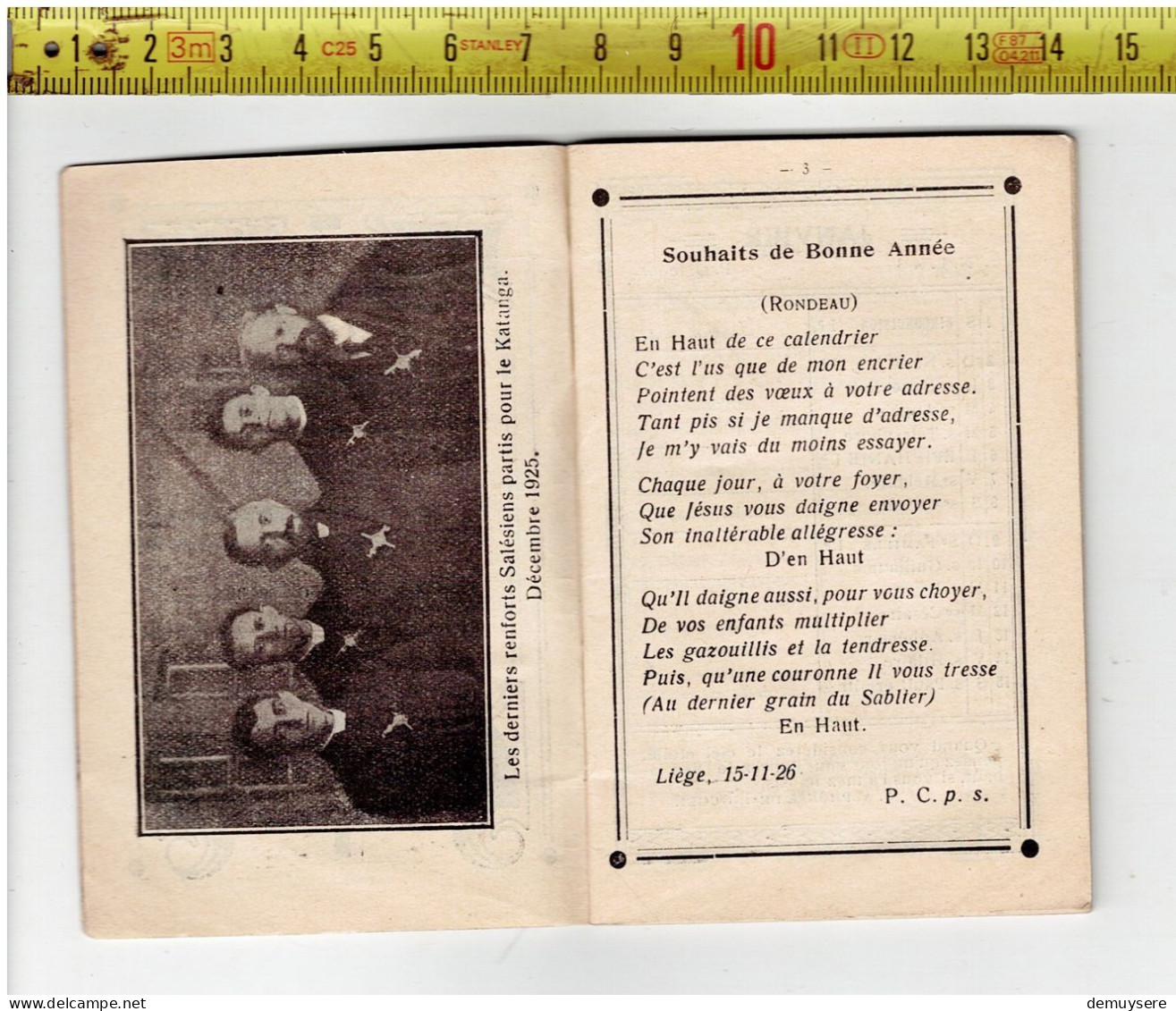 KL 5260 - KALENDER - 1927 - CALENDRIER - HOMMAGE RECONNAISSANT DES ENFANTS DE DON BOSCO - 48 PAGES - Petit Format : 1921-40