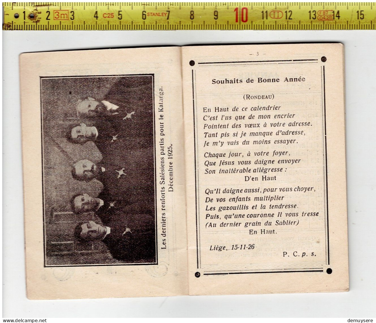 KL 5260 - KALENDER - 1927 - CALENDRIER - HOMMAGE RECONNAISSANT DES ENFANTS DE DON BOSCO - 48 PAGES - Small : 1921-40