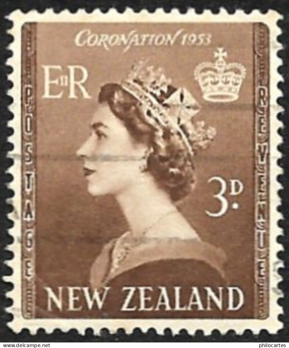 Nouvelle Zelande  1953 -  YT   319  -  Elisabeth  -  Oblitéré - Oblitérés