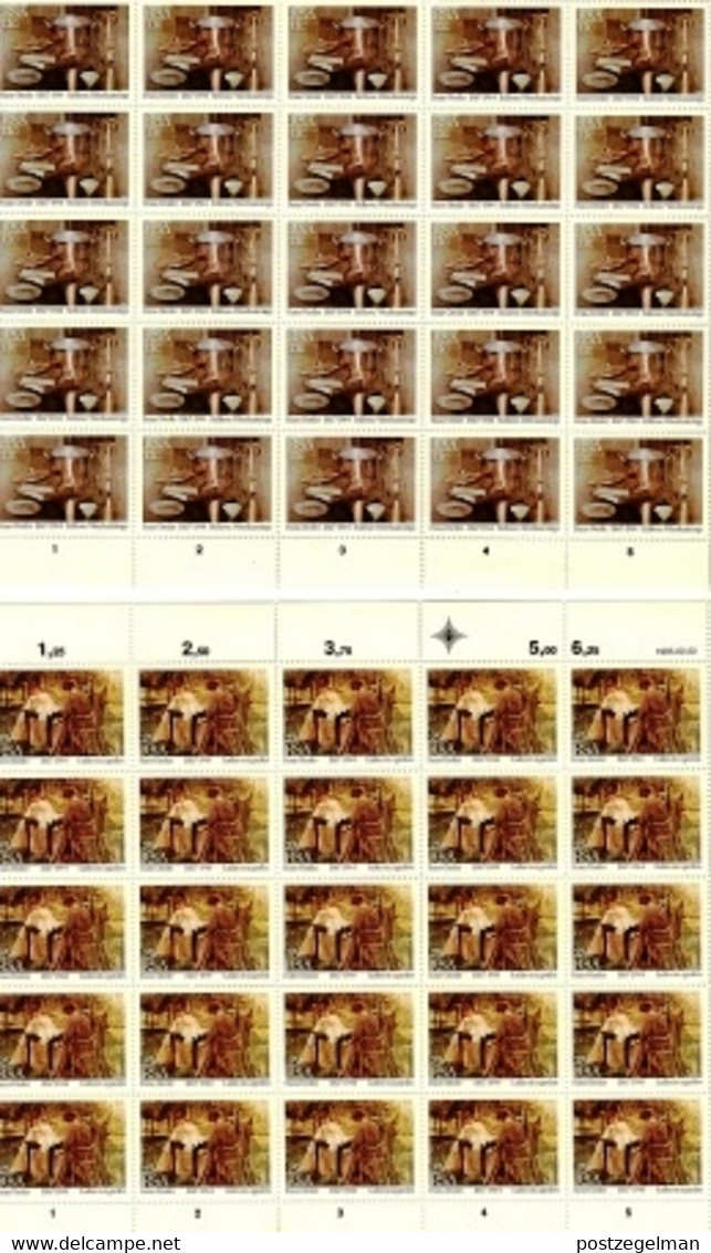 RSA, 1985, MNH, 25 Stamp(s) On Full Sheet(s), Frans Oerder Paintings, Michell Nr(s).  665-668, Scannr. F2512 - Neufs