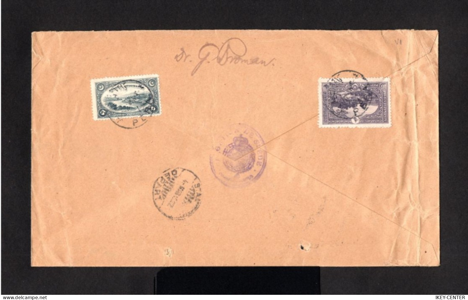 K482-TURKEY-REGISTERED COVER PERA To STOCKHOLM (sweden)1922.Enveloppe RECOMMANDEE Turquie - Lettres & Documents