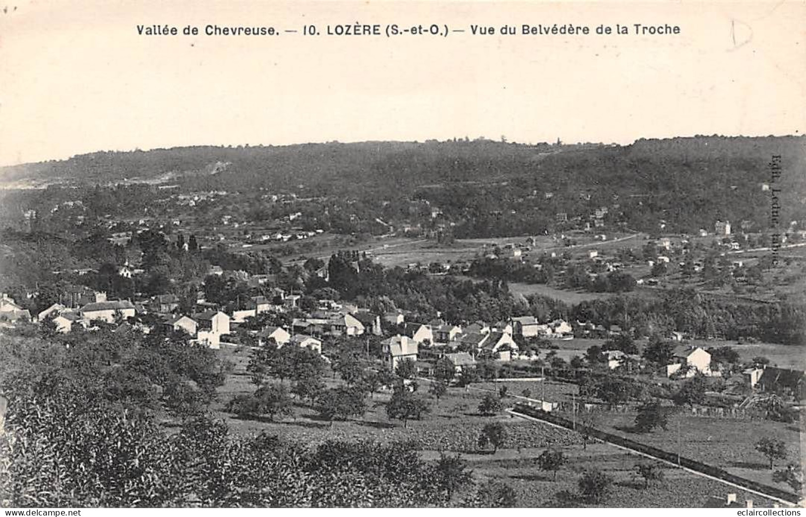 Palaiseau           91         Lozère.    Vue Du Belvédère De La Troche .     N°10         (voir Scan) - Palaiseau