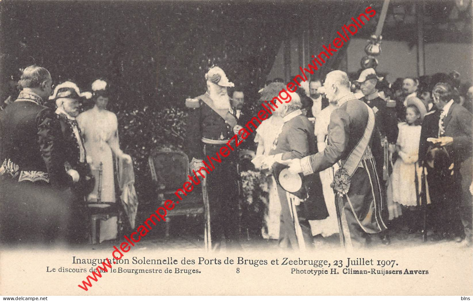 Inauguration Solennelle Des Ports De Bruges Et De Zeebrugge - 23 Juillet 1907 - Leopold II - Zeebrugge - Zeebrugge