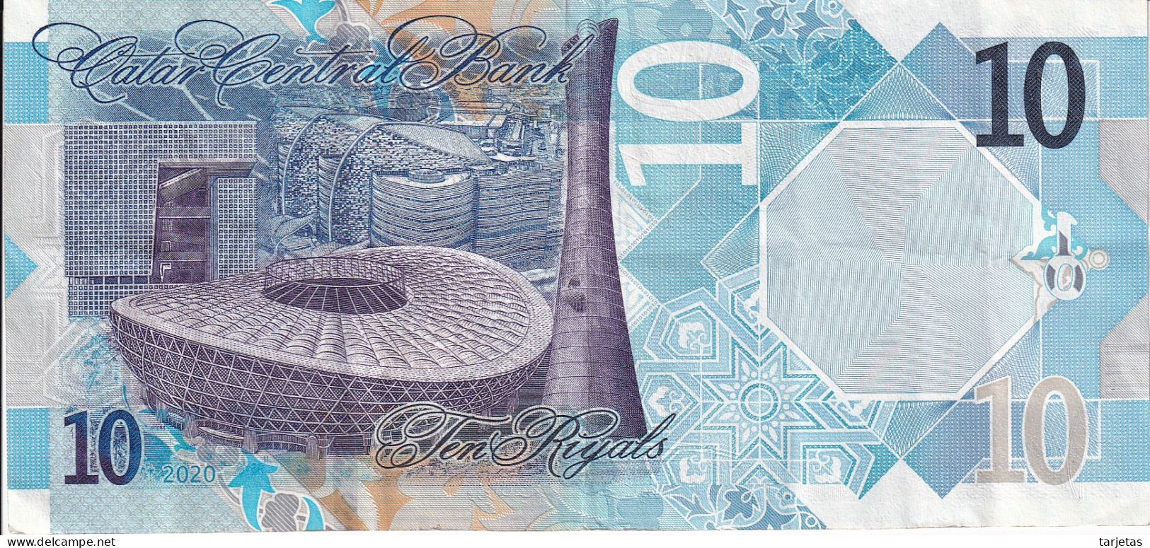 BILLETE DE QATAR DE 10 RIYAL DEL AÑO 2020 (BANKNOTE) - Qatar