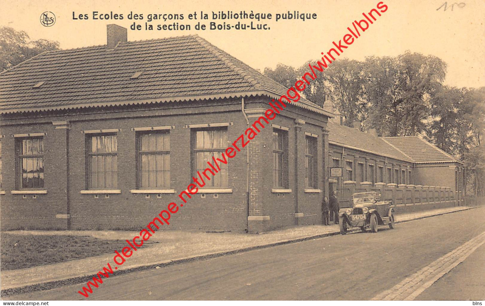 Charbonnages Du Bois-du-Luc - Les Ecoles Des Garçons Et La Bibliothèque Publique - Houdeng-Gœgnies La Louvière - La Louvière