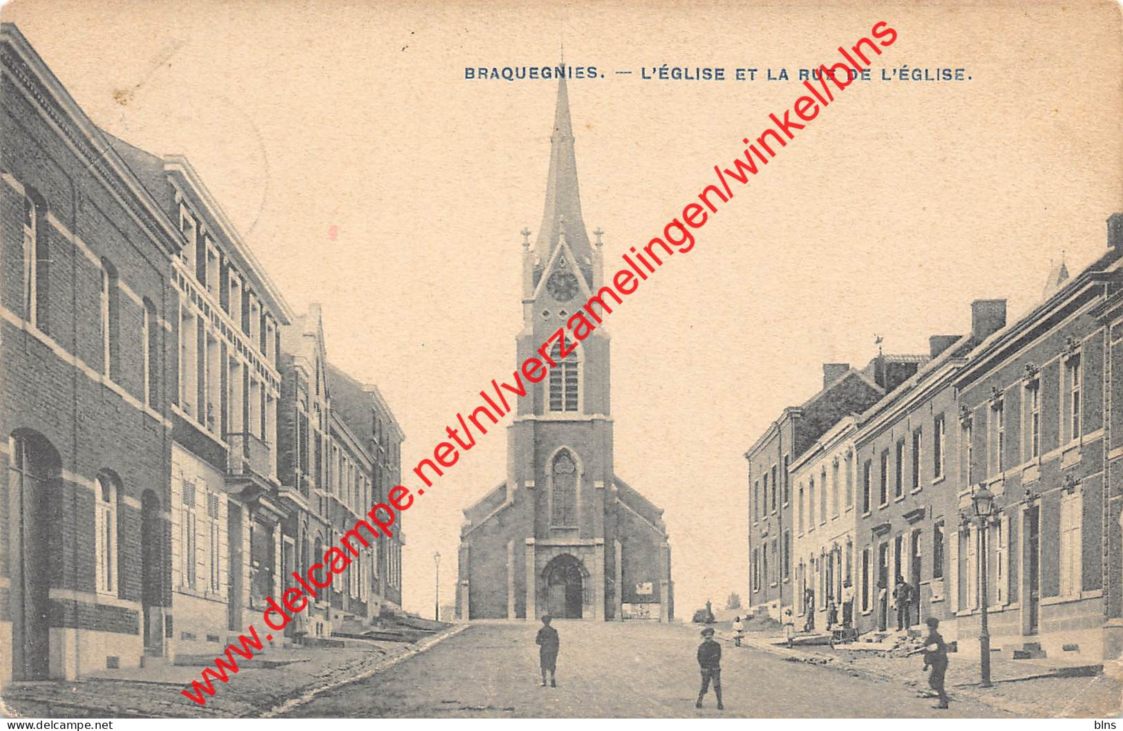 L'Eglise Et La Rue De L'église - Bracquegnies - La Louvière