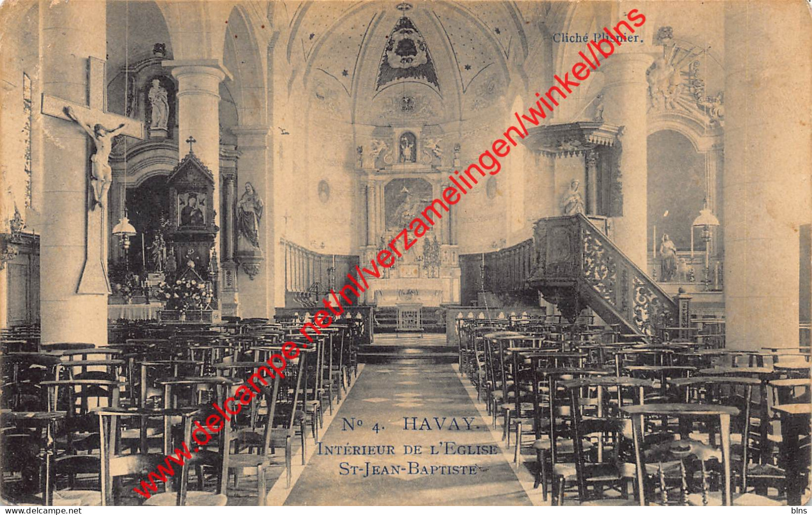 Havay - Intérieur De L'église St-Jean Baptiste - Quévy - Quévy