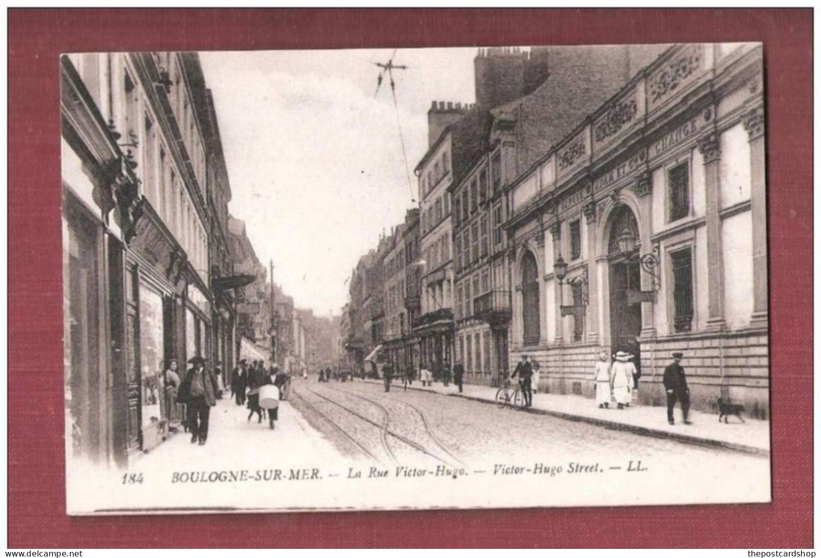 CPA 62 No.184 LL LOUIS LEVY BOULOGNE-SUR-MER La Rue Victor Hugo - ANIMEE - Boulogne Sur Mer